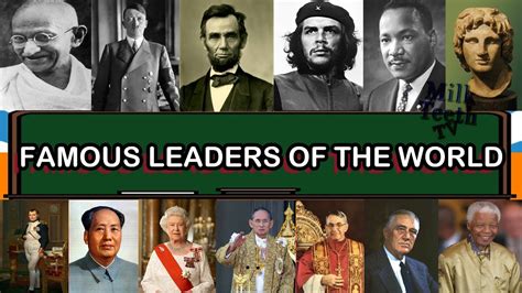 top ten leaders in history.